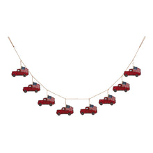 Load image into Gallery viewer, 72&quot;L Patriotic Galvanized Truck Garland
