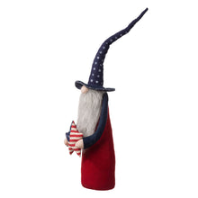 Load image into Gallery viewer, 28&quot;H Fabric Patriotic Gnome Standing Décor
