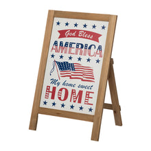 Load image into Gallery viewer, 24&quot;H God Bless America &amp; My Home Sweet Home Wooden Porch Sign Décor
