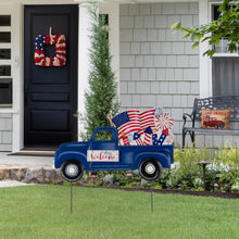 Load image into Gallery viewer, 24&quot;L Metal Patriotic Truck Yard Stake or Wall Décor
