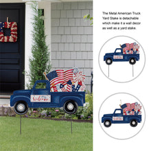 Load image into Gallery viewer, 24&quot;L Metal Patriotic Truck Yard Stake or Wall Décor
