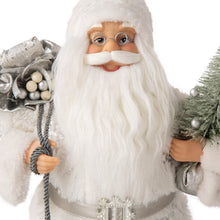 Load image into Gallery viewer, 18&quot;H Christmas Santa Figurine With White Faux Fur Suit
