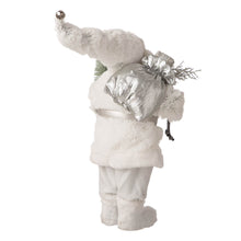 Load image into Gallery viewer, 18&quot;H Christmas Santa Figurine With White Faux Fur Suit
