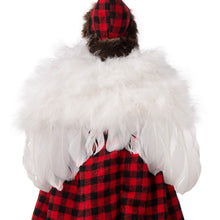 Load image into Gallery viewer, 16&quot;H Christmas Red Plaid Angel Tree Topper
