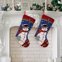 Load image into Gallery viewer, 2PK  Hooked Stocking, Snowman
