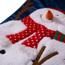 Load image into Gallery viewer, 36&quot;L Velvet 3D Snowman Oversized Stocking
