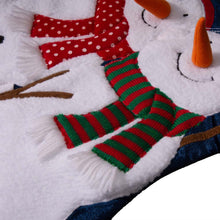 Load image into Gallery viewer, 36&quot;L Velvet 3D Snowman Oversized Stocking
