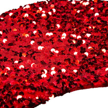 Load image into Gallery viewer, 21&quot;L Red Sequin Christmas Stocking
