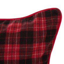 Load image into Gallery viewer, 2PK Farmhouse Red &amp; Black Plaid Pillow Cover
