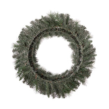 Load image into Gallery viewer, 30&quot;D Pre-Lit Glittered Pine Cone Christmas Wreath with 50 Warm White Lights
