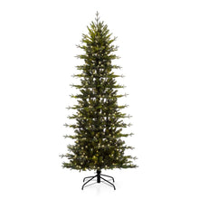 Load image into Gallery viewer, 7.5ft Pre-Lit Green Pencil Pine Artificial Christmas Tree with 450 Warm White Lights
