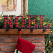 Load image into Gallery viewer, Metal &quot;NOEL&quot; Christmas Stocking Holder Set of 4
