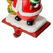 Load image into Gallery viewer, 6.5&quot;H Resin Santa, Snowman, Penguin Stocking Holders, Set of 3
