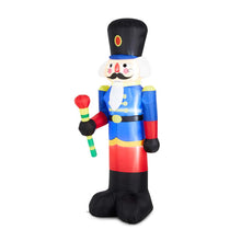 Load image into Gallery viewer, 8 ft Lighted Inflatable Nutcracker Décor
