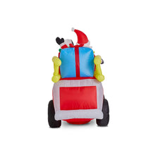 Load image into Gallery viewer, 7 ft Lighted Inflatable Santa in Truck  Décor
