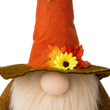 Load image into Gallery viewer, 24&quot;H Fall Fabric Gnome Standing Decor
