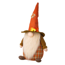 Load image into Gallery viewer, 24&quot;H Fall Fabric Gnome Standing Decor
