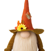 Load image into Gallery viewer, 24&quot;H Fall Fabric Gnome Shelf Sitter Decor
