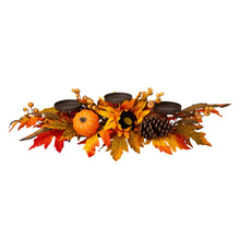 Load image into Gallery viewer, 24&quot;L Metal Candle Holder or Centerpiece with Sunflower Floral
