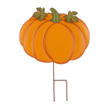 Load image into Gallery viewer, 42&quot;H 3 in 1 Metal Pumpkin Yard Stake or Hanging Decor
