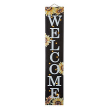 Load image into Gallery viewer, 42&quot;H Fall Lighted Wooden &quot;WELCOME&quot; Porch Board Sign
