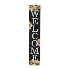 Load image into Gallery viewer, 42&quot;H Fall Lighted Wooden &quot;WELCOME&quot; Porch Board Sign
