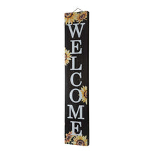 Load image into Gallery viewer, 42&quot;H Fall Lighted Wooden &quot;WELCOME&quot; Porch Board Sign
