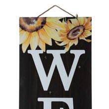 Load image into Gallery viewer, 42&quot;H Fall Lighted Wooden &quot;WELCOME&quot; Porch Board Sign
