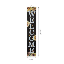 Load image into Gallery viewer, 42&quot;H Fall Lighted Wooden &quot;WELCOME&quot; Porch Board Sign
