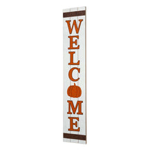 Load image into Gallery viewer, 42&quot;H Fall Wooden &quot;WELCOME&quot; Porch Board Sign
