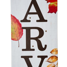 Load image into Gallery viewer, 42&quot;H Fall Lighted Wooden &quot;Happy HARVEST&quot; Porch Board Sign
