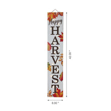 Load image into Gallery viewer, 42&quot;H Fall Lighted Wooden &quot;Happy HARVEST&quot; Porch Board Sign
