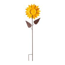 Load image into Gallery viewer, 42&quot;H Fall Metal Sunflower Yard Stake
