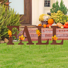 Load image into Gallery viewer, 24&quot;H Metal &quot;FALL&quot; Yard Stake or Wall Décor or Standing Decor (Three Functions)
