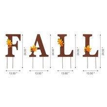 Load image into Gallery viewer, 24&quot;H Metal &quot;FALL&quot; Yard Stake or Wall Décor or Standing Decor (Three Functions)
