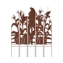 Load image into Gallery viewer, 41.5&quot;H Fall Metal Scarecrow &amp; Corns Combo Yard Stake
