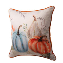 Load image into Gallery viewer, 20&quot;L*20&quot;W Faux Burlap Pumpkin Pillow Cover
