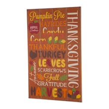 Load image into Gallery viewer, 24.00&quot;H Thanksgiving Wooden Word Sign Hanging Decor
