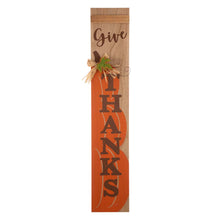 Load image into Gallery viewer, 42.00&quot;H Thanksgiving Wooden Pumpkin Porch Sign Board
