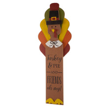 Load image into Gallery viewer, 40.00“H Thanksgiving Wooden Turkey Porch Decor
