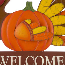 Load image into Gallery viewer, 30.00&quot;H Thanksgiving Metal Turkey Yard Stake/Hanging Wall Decor (Two Function)
