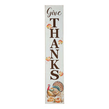 Load image into Gallery viewer, 42&quot;H Thanksgiving Wooden &quot;Give THANKS&quot; Porch Sign Board
