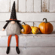 Load image into Gallery viewer, 20&quot;H Halloween Fabric Gnome Sitter Decor
