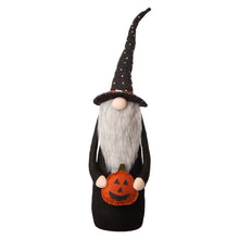 Load image into Gallery viewer, 28&quot;H Halloween Fabric Gnome Standing Decor
