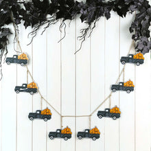 Load image into Gallery viewer, 72&quot;L Halloween Metal Trucks Garland
