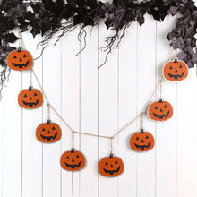 Load image into Gallery viewer, 72&quot;L Halloween Metal Pumpkins Garland
