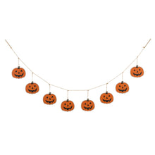 Load image into Gallery viewer, 72&quot;L Halloween Metal Pumpkins Garland
