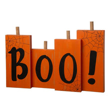 Load image into Gallery viewer, 20&quot;L Halloween Wooden Boo Standing Decor
