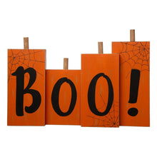 Load image into Gallery viewer, 20&quot;L Halloween Wooden Boo Standing Decor
