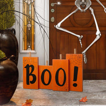 Load image into Gallery viewer, 20&quot;L Halloween Wooden Boo Standing Decor
